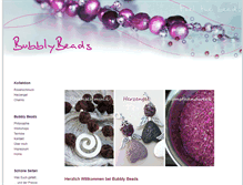 Tablet Screenshot of bubbly-beads.de
